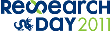Blue and Green Research Day Logo 2011